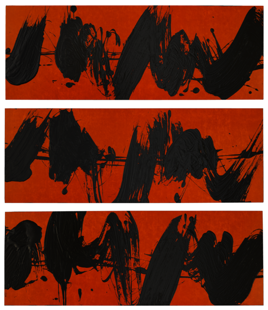 Elliott Carter, Installation triptyque rouge