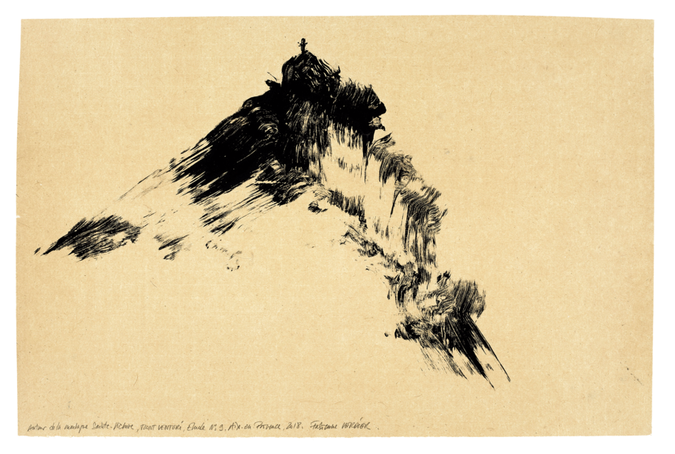 Autour de la montagne Sainte-Victoire, Mont Venturi, étude n° 09