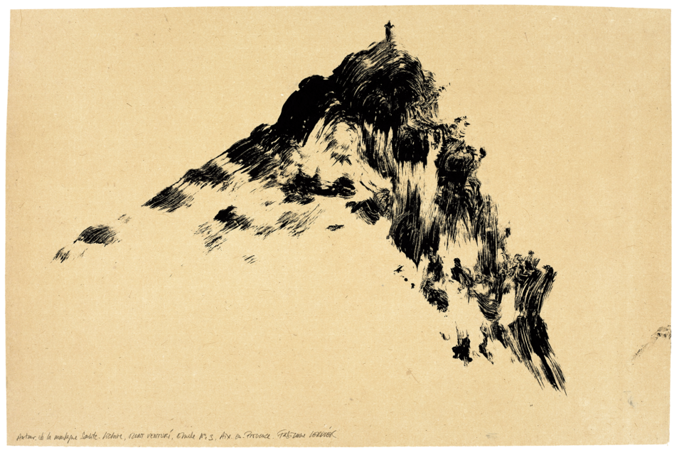 Autour de la montagne Sainte-Victoire Mont Venturi, étude n°03
