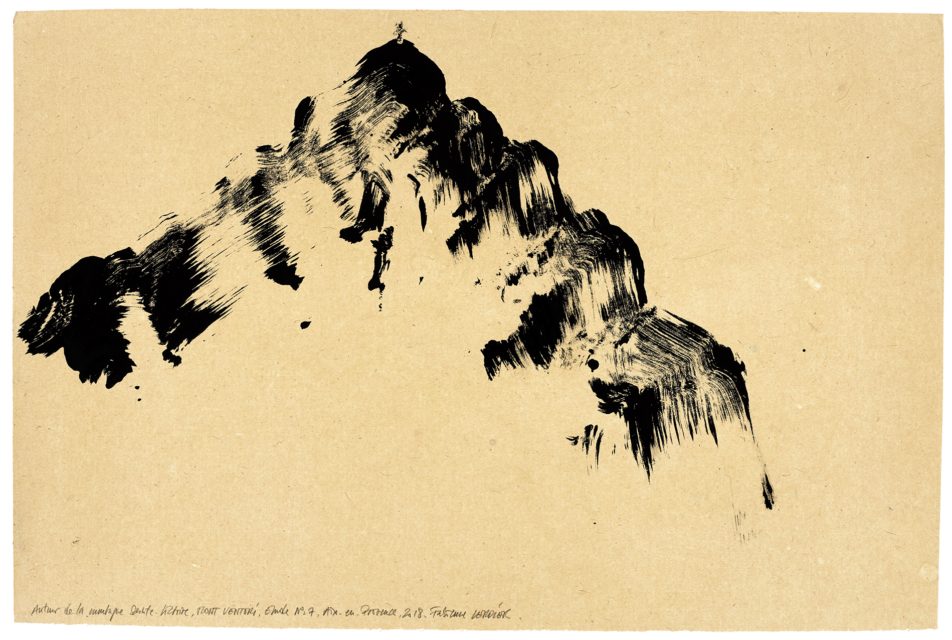 Autour de la montagne Sainte-Victoire Mont Venturi, étude n°07